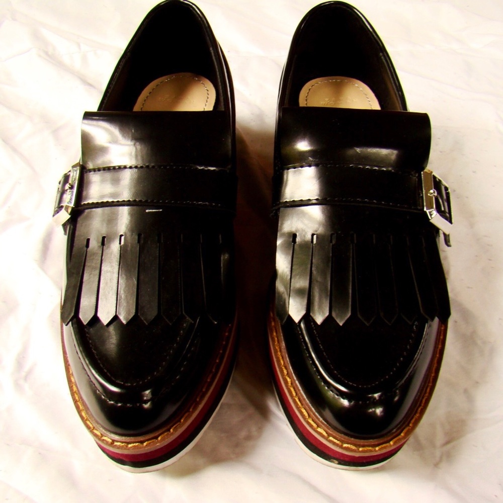 Zara Platform Loafers Woman